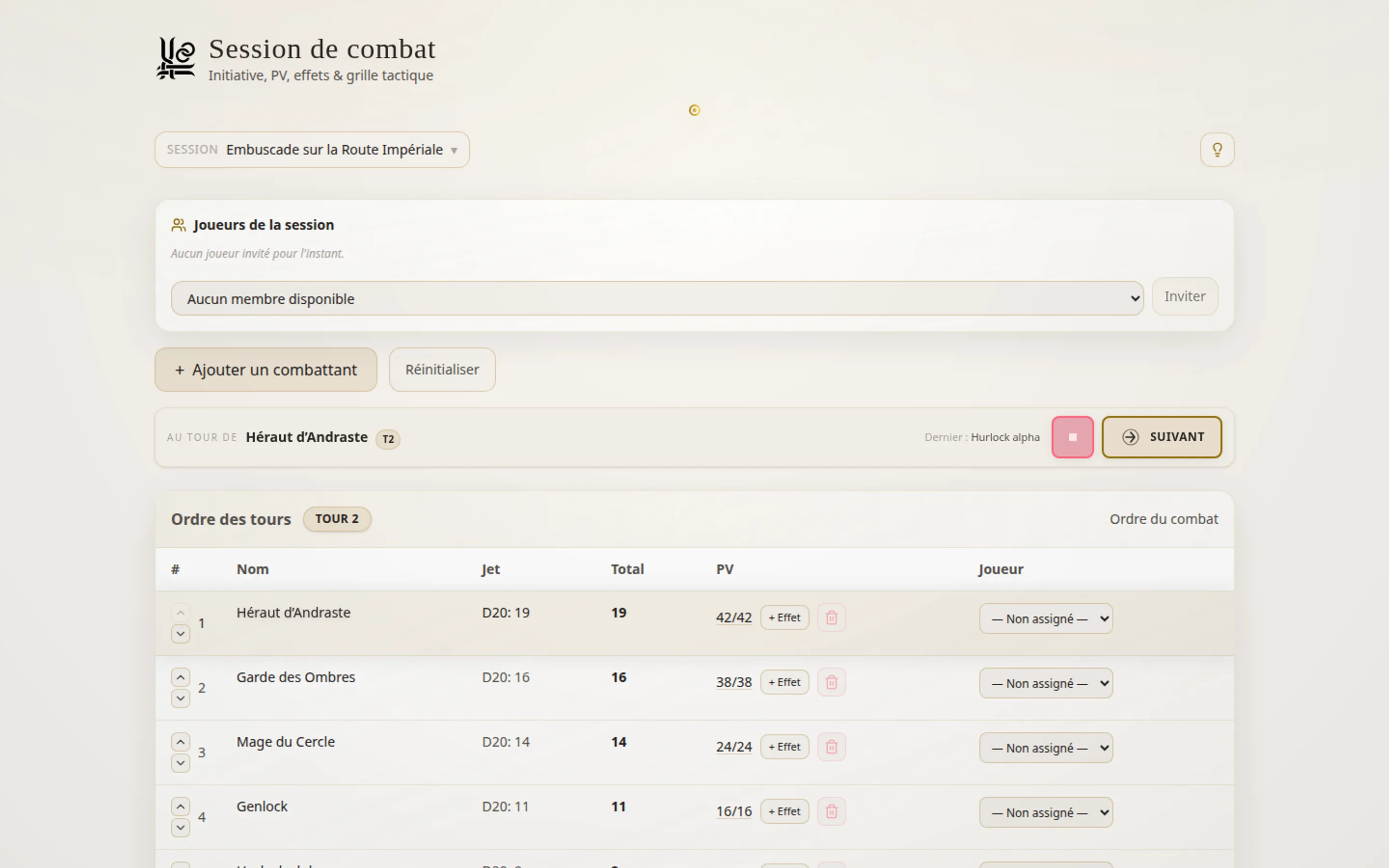 Aperçu de « Outils de combat MJ » dans le thème Loreloom